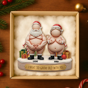 Funny Old Couple Christmas Ornament Personalized Gifts 06ohtn211125