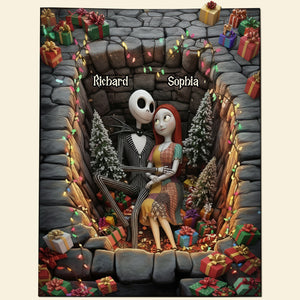 Spooky Love Doormat - Personalized Gifts For Couple 02ohqn151025