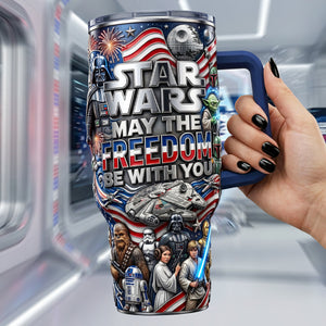 Freedom With You 40oz Tumbler - Personalized Gifts For Patriots 03pata110626