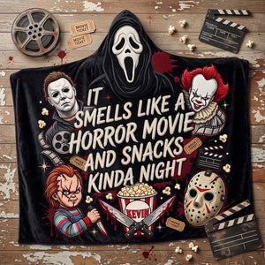 Creepy Halloween Legends Hooded Blanket Personalized Gifts For Horror Lovers 03PATA170826