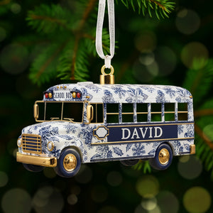 Personalized Gifts For School Bus Drivers Christmas Ornament 07pgmg081025