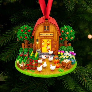 Farmhouse Christmas Ornament Personalized Gifts For Farmers 04NADT110825