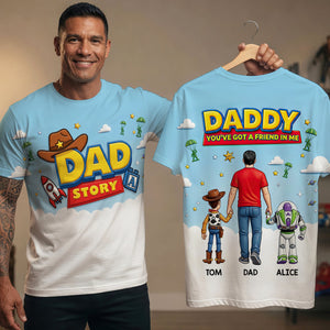 Cosmic Cowboy Dad 3D Shirt - Personalized Gifts For Dads 01HUDT080526