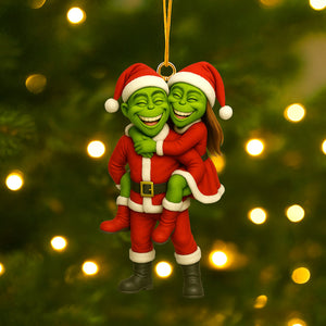 Funny Custom Photo Gifts For Family Christmas Acrylic Ornament 03ohtn200825