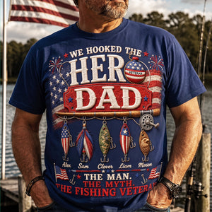 Hero Fishing Military Dad Shirt - Personalized Gifts For Father's Day Shirt 02PATA280526-Homacus