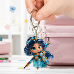 Lovely Princess Acrylic Keychain - Personalized Back To School Gifts For Kid 04TGLU260625