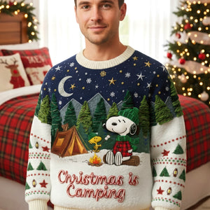 Christmas Camping Ugly Sweater - Personalized Gifts For Camping Lovers 02paqn221025