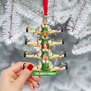 Custom Photo Gifts For Family Christmas Ornament 02xqtn081024 - Ornament - GoDuckee