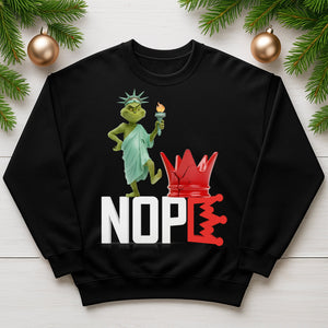 Nope Green Monster Freedom Shirt - Gifts For Christmas Shirt 03TOLU231025