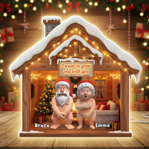 Naughty Old Couple Light Box- Personalized Gift For Couples 04OHLU311025