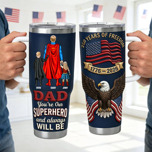 250 Years Of Freedom Dad and Kids Tumbler - Personalized Gifts For Dad 012natn040326