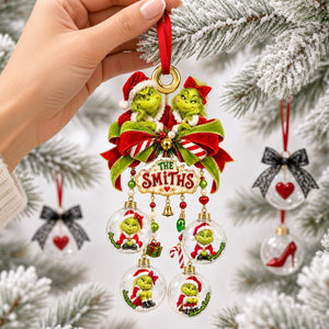 Furry Naughty Family Ornament - Personalized Christmas Gifts For Family 06padh051026-Homacus
