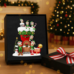 Personalized Gifts For Christmas, Elf Family Acrylic Ornament 01tota021025