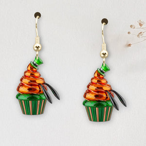 Cute Cupcakes Earrings - Personalized Gifts For Cartoon Lovers 01TGDT080725-Homacus