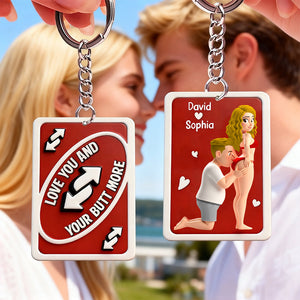 Personalized Funny Gifts For Couple Keychain 07natn181225 Valentine Gifts