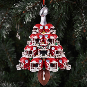 Helmet Christmas Acrylic Ornament - Personalized Gifts For Sport Lovers 02hulu210826