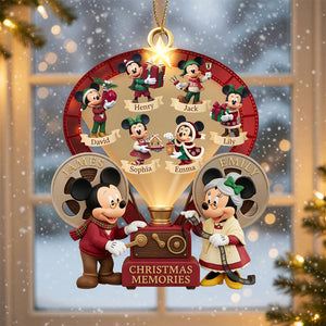 Holiday Mouse Family - Personalized Christmas Ornament 02hadt010826
