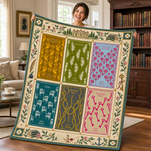 Classic Reader Era Blanket - Personalized Gifts For Book Lovers 03NADH091026