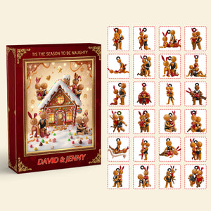Gingerbread Couple Christmas Advent Calendar Blind Box Personalized Gifts For Couple 03OHDT161025