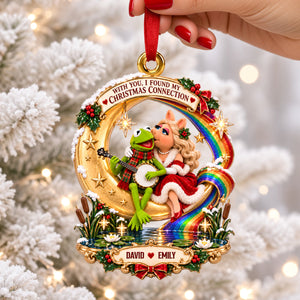 Kissing Couple Christmas Ornament - Personalized Gifts For Couple 02hadh220926