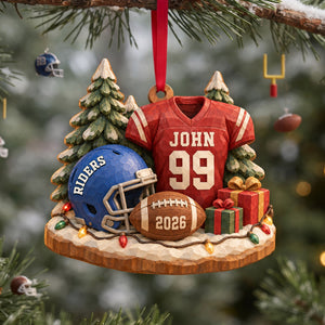 Tackle Season Wood Effect Ornament, Personalized Gifts For Sport Lovers 02qhlu141026