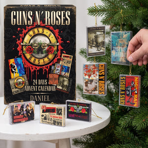 Guns N' Roses Rebellious Hard Rock Advent Calendar Blind Box - Personalized Christmas Gifts For Rock Lovers 02hutn271026