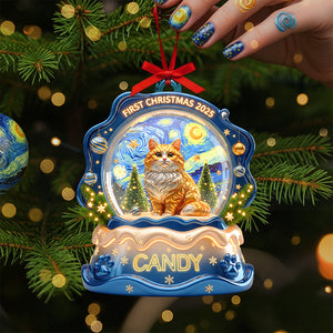 Slay Cat Christmas Ornament Personalized Gifts For Cat Lovers 04TGTA230825