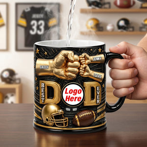 Best American Football Dad Magic Coffee Mug - Personalized Gifts For Dad 02natn190526