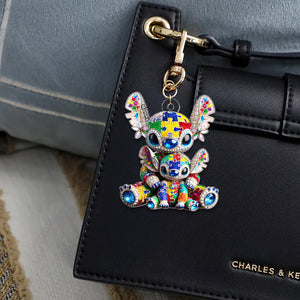 Personalized Gift For Autism Mom Acrylic Keychain Mama Holding Her Little One-Homacus