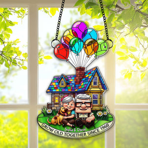 Grow Old Together Suncatcher - Personalized Anniversary Gifts For Old Couples 07OHLU140725