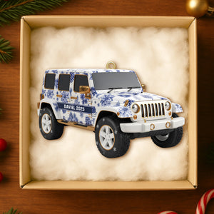 Personalized Gifts For Off-road Car Lovers Toile De Jouy Acrylic Ornament 02pgtn300925