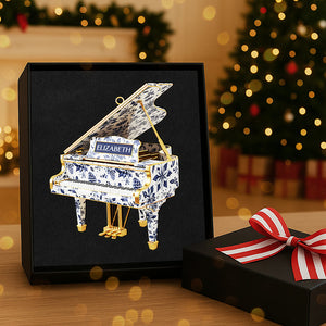 Personalized Gifts For Christmas, Piano Toile de Jouy Custom Shape Acrylic Ornament 05pgta300925