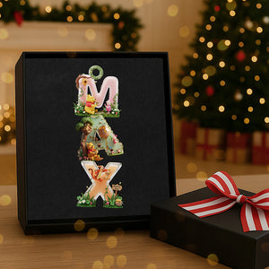 Lovely Alphabet Name Acrylic Ornament, Personalized Gifts For Christmas 02pata291025