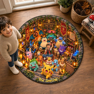 30 Years Of Adventure Round Mat - Personalized Gifts For Family 01nadh230926