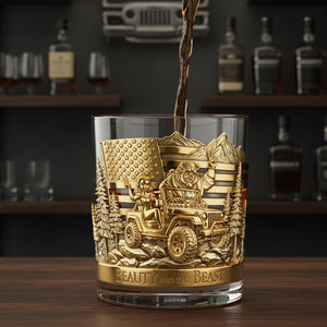 Fantastic Off-road Couple Drinking Glass - Personalized Gifts For Off-Road Lovers 01QHLU050925
