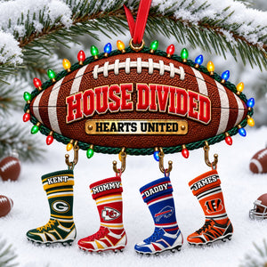 House Divided Christmas Ornament - Personalized Gifts For Sport Lovers 04ohlu101026
