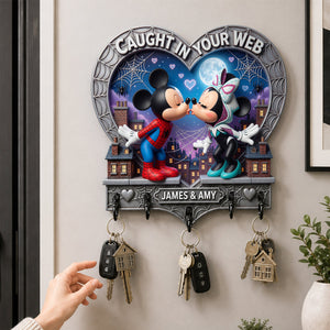 Caught In Your Web Acrylic Key Hanger - Personalized Gifts For Couple 03nadh040826