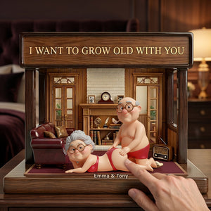 Old Naughty Couple Acrylic Plaque - Personalized Gifts For Couple 05ohlu090626