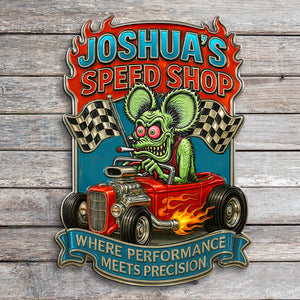 Hot Rod Metal Sign Personalized Gifts For Car Lovers 01patn110825