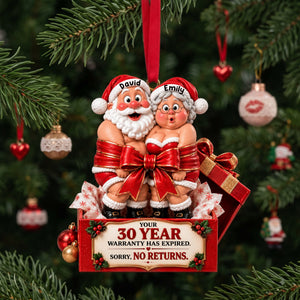 Partners In Sleigh Christmas Ornament - Personalized Gifts For Couple 02NALU210926