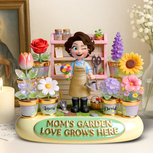 Mom’s Garden Love Acrylic Plaque - Personalized Gifts For Mom 02pgqn160326