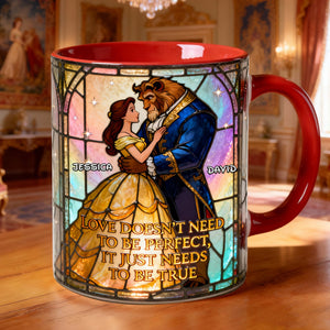 Romantic Fairytale Couple Coffee Accent Mug - Personalized Gift For Couples 08KILU170126