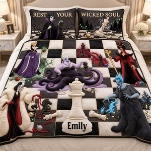 Mystical Villains Chess Quilt Bed Set - Personalized Gifts 05hadt061026