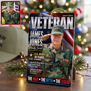 Military Honors Acrylic Ornament - Custom Photo Christmas Gifts For Veterans 05huqn260826