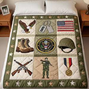 Personalized Gifts For Veterans Blanket 04natn040226