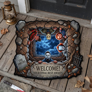 Final Rest Horror Custom Doormat - Personalized Halloween Gifts For Family 02hata140826