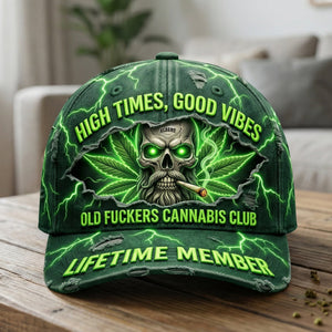 High Times Skull Classic Cap - Personalized Gifts For Stoner Lover Classic Cap 02NAQN040326