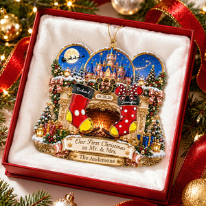 Newly Married Couple Christmas Ornament - Personalized Gifts For Couple 03naqn030926