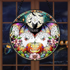 Bat Stained Glass Ornament 04acxx190824/03acqn220824 Halloween Gifts - Ornament - GoDuckee