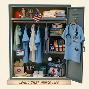 Nurse Personal Locker Light Box, Personalized Gifts For Nurse 01qhdt201225